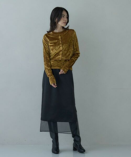 GALLEST / ギャレスト その他トップス | チュールベロアアンサンブル | 詳細13