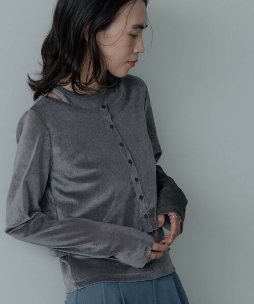 GALLEST / ギャレスト その他トップス | チュールベロアアンサンブル | 詳細2