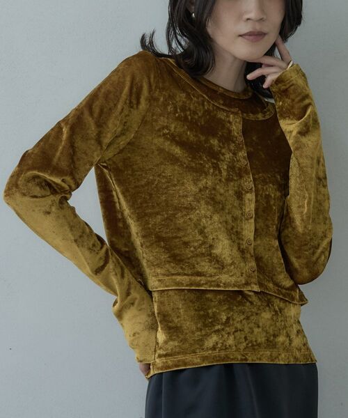 GALLEST / ギャレスト その他トップス | チュールベロアアンサンブル（オーク(034)）