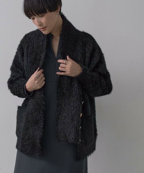 GALLEST / ギャレスト カーディガン・ボレロ | オーバーサイズVネックカーディガン（ブラック(019)）