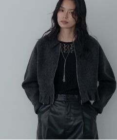 GALLEST / ギャレスト カーディガン・ボレロ | フリルヘムジップカーディガン