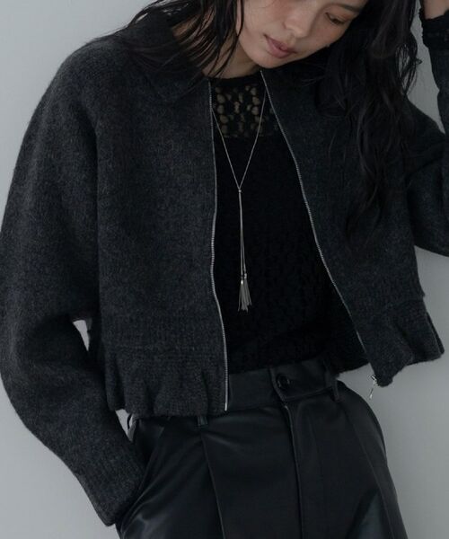 GALLEST / ギャレスト カーディガン・ボレロ | フリルヘムジップカーディガン | 詳細11