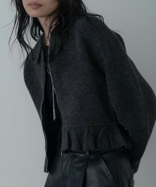 GALLEST / ギャレスト カーディガン・ボレロ | フリルヘムジップカーディガン | 詳細12