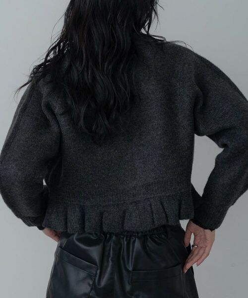 GALLEST / ギャレスト カーディガン・ボレロ | フリルヘムジップカーディガン | 詳細13