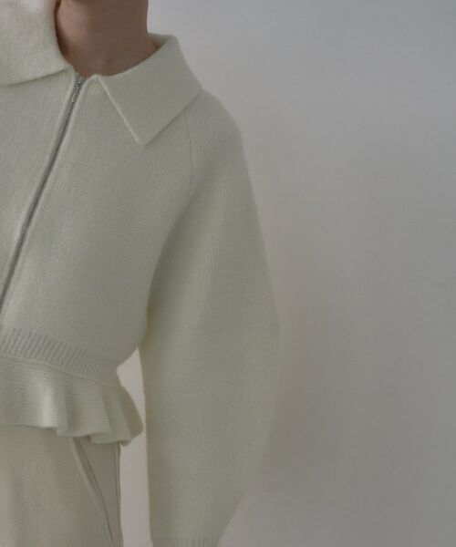 GALLEST / ギャレスト カーディガン・ボレロ | フリルヘムジップカーディガン | 詳細17