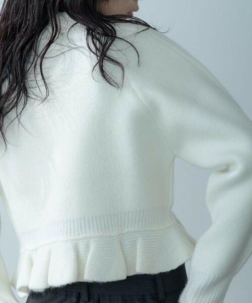 GALLEST / ギャレスト カーディガン・ボレロ | フリルヘムジップカーディガン | 詳細3