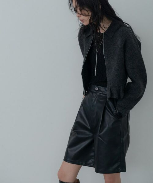 GALLEST / ギャレスト カーディガン・ボレロ | フリルヘムジップカーディガン | 詳細9