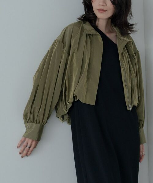 GALLEST/ギャレスト バルーンナイロンブルゾン オリーブグリーン(026) 34(S) GALLEST/ギャレスト バルーンナイロンブルゾン オリーブグリーン(026) 34(S)