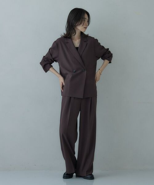 GALLEST / ギャレスト テーラードジャケット | Comfy SET UP｜ダブルブレストイージージャケット【セットアップ対応】 | 詳細1