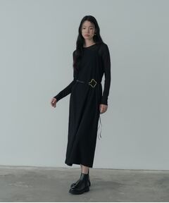 新品　ギャレスト　定価¥1万6940円　ロングワンピース KOEISTORE ワンピース レディース 春 夏 春夏 黒 シャツ