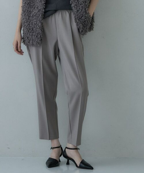 GALLEST / ギャレスト ショート・ハーフ・半端丈パンツ | Comfy SET UP｜イージーテーパードパンツ【セットアップ対応／通勤/カセット服】（ベージュ(052)）