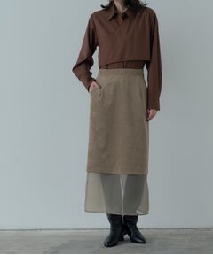 GALLEST / ギャレスト ロング・マキシ丈スカート | スエードライクレイヤースカート