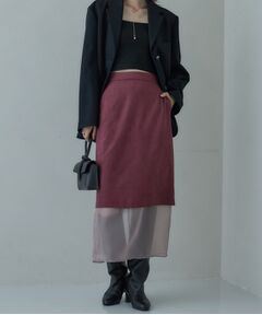 GALLEST / ギャレスト ロング・マキシ丈スカート | スエードライクレイヤースカート
