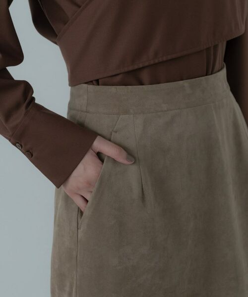 GALLEST / ギャレスト ロング・マキシ丈スカート | スエードライクレイヤースカート | 詳細15