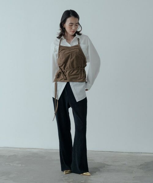 GALLEST / ギャレスト シャツ・ブラウス | スエードライクラップジレ | 詳細1