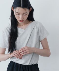 GALLEST / ギャレスト カットソー | ドレープクロップドカットソー