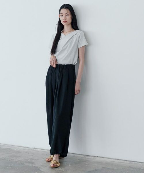 GALLEST / ギャレスト カットソー | ドレープクロップドカットソー | 詳細1