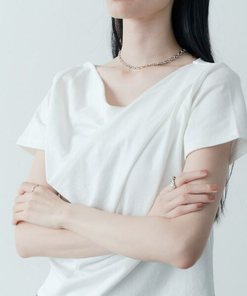 GALLEST / ギャレスト カットソー | ドレープクロップドカットソー | 詳細11