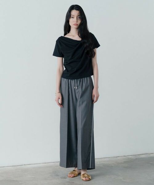 GALLEST / ギャレスト カットソー | ドレープクロップドカットソー | 詳細12