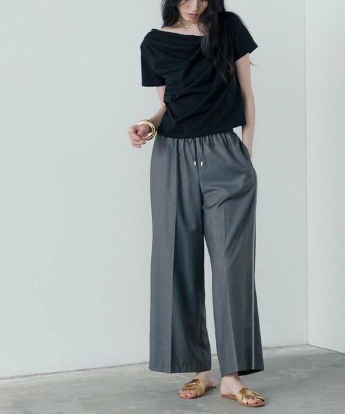 GALLEST / ギャレスト カットソー | ドレープクロップドカットソー | 詳細13