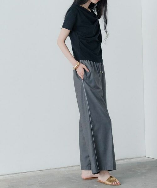 GALLEST / ギャレスト カットソー | ドレープクロップドカットソー | 詳細14