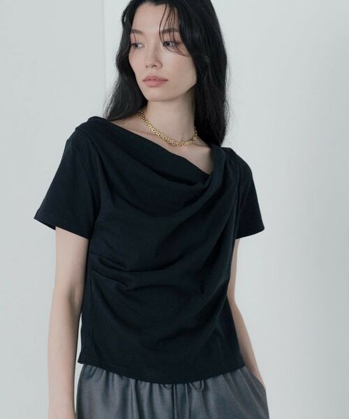 GALLEST / ギャレスト カットソー | ドレープクロップドカットソー | 詳細15