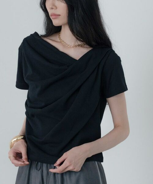GALLEST / ギャレスト カットソー | ドレープクロップドカットソー | 詳細16
