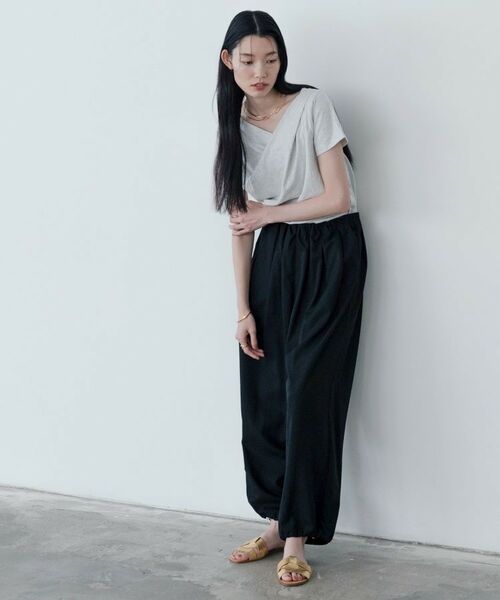 GALLEST / ギャレスト カットソー | ドレープクロップドカットソー | 詳細2