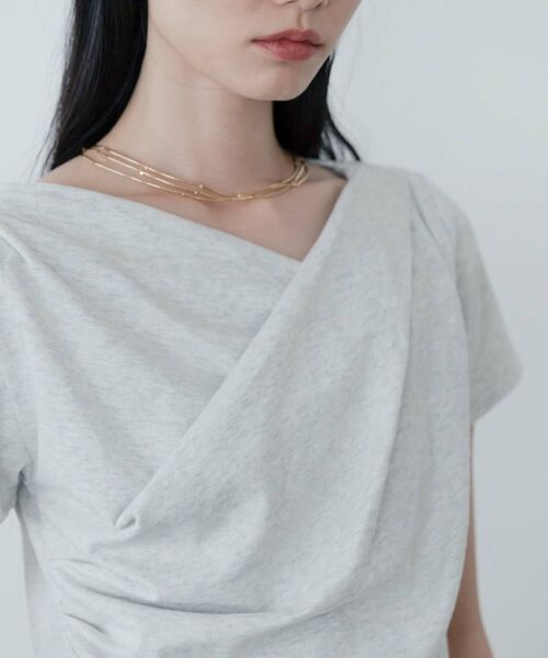 GALLEST / ギャレスト カットソー | ドレープクロップドカットソー | 詳細6