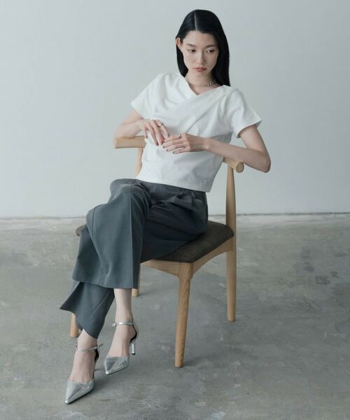 GALLEST / ギャレスト カットソー | ドレープクロップドカットソー | 詳細8