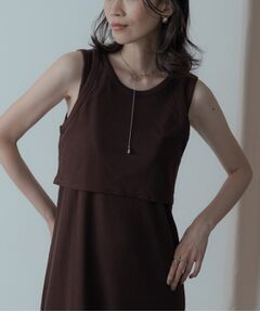GALLEST / ギャレスト ロング・マキシ丈ワンピース | タンクトップレイヤードワンピース