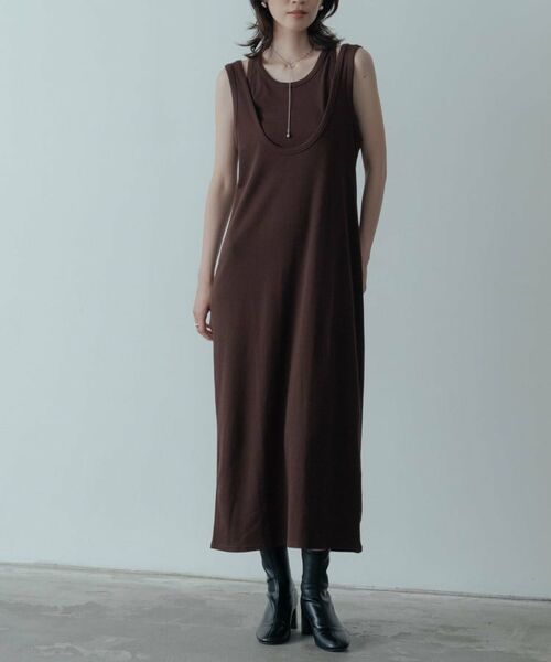 GALLEST / ギャレスト ロング・マキシ丈ワンピース | タンクトップレイヤードワンピース | 詳細11