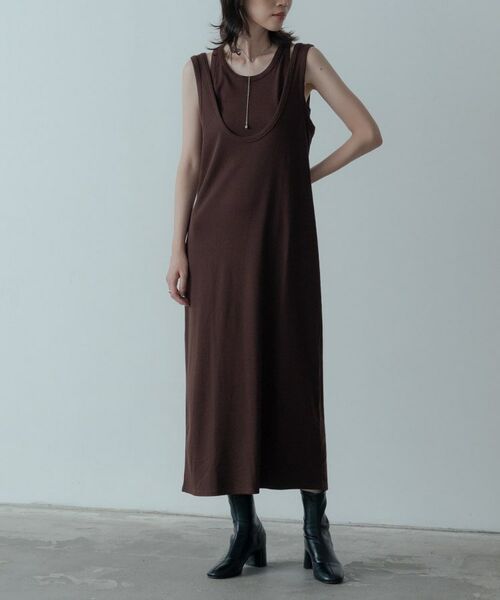 GALLEST / ギャレスト ロング・マキシ丈ワンピース | タンクトップレイヤードワンピース | 詳細12