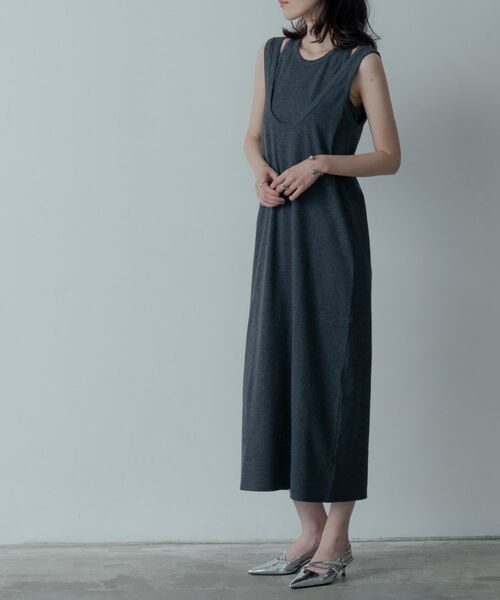 GALLEST / ギャレスト ロング・マキシ丈ワンピース | タンクトップレイヤードワンピース | 詳細16