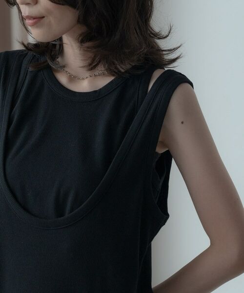 GALLEST / ギャレスト ロング・マキシ丈ワンピース | タンクトップレイヤードワンピース | 詳細4