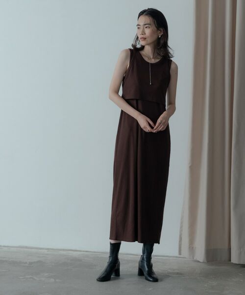 GALLEST / ギャレスト ロング・マキシ丈ワンピース | タンクトップレイヤードワンピース | 詳細6