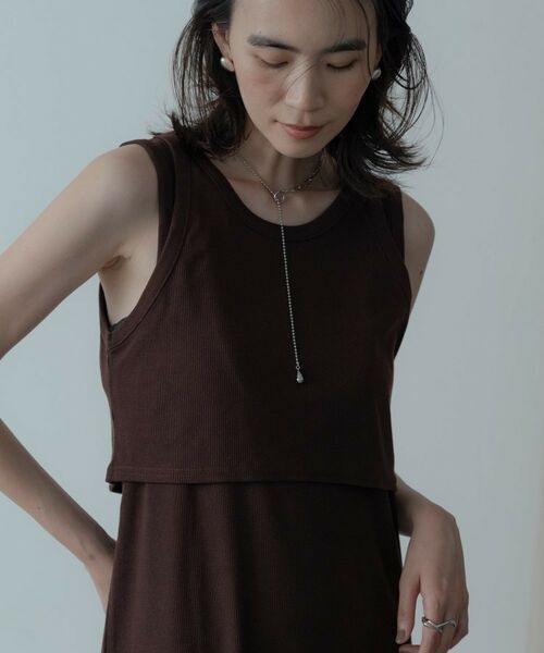 GALLEST / ギャレスト ロング・マキシ丈ワンピース | タンクトップレイヤードワンピース | 詳細9