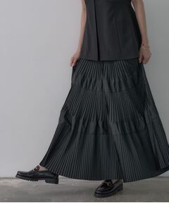 GALLEST / ギャレスト ロング・マキシ丈スカート | プリーツティアードスカート