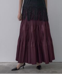 GALLEST / ギャレスト ロング・マキシ丈スカート | プリーツティアードスカート