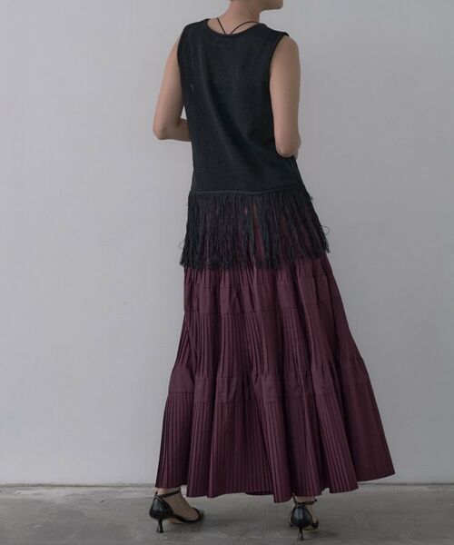 GALLEST / ギャレスト ロング・マキシ丈スカート | プリーツティアードスカート | 詳細12