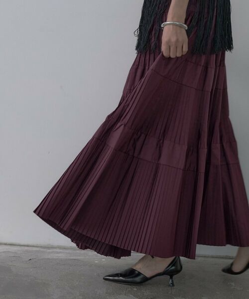GALLEST / ギャレスト ロング・マキシ丈スカート | プリーツティアードスカート | 詳細13