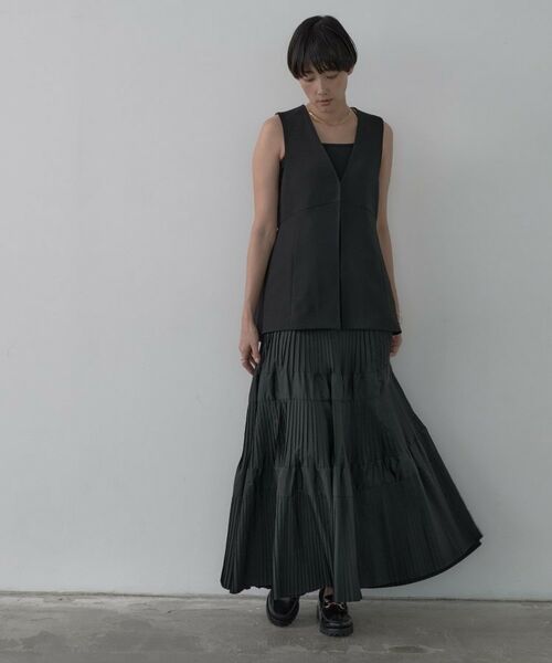 GALLEST / ギャレスト ロング・マキシ丈スカート | プリーツティアードスカート | 詳細2