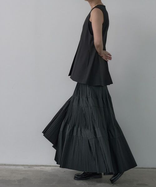 GALLEST / ギャレスト ロング・マキシ丈スカート | プリーツティアードスカート | 詳細5