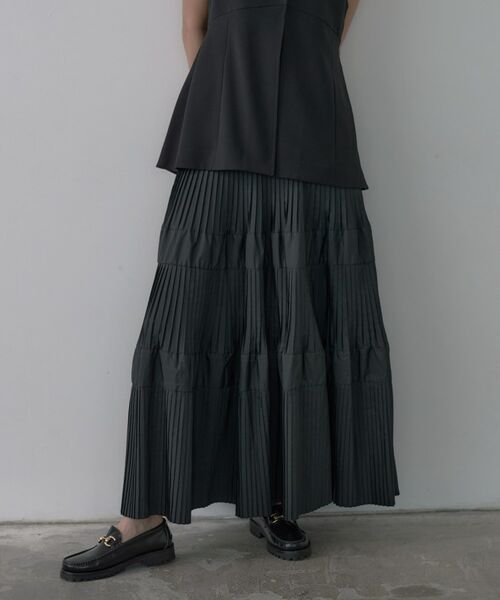 GALLEST / ギャレスト ロング・マキシ丈スカート | プリーツティアードスカート | 詳細6