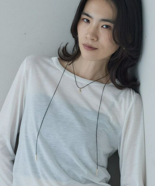 GALLEST / ギャレスト ネックレス・ペンダント・チョーカー | ドロップモチーフタイネックレス | 詳細1