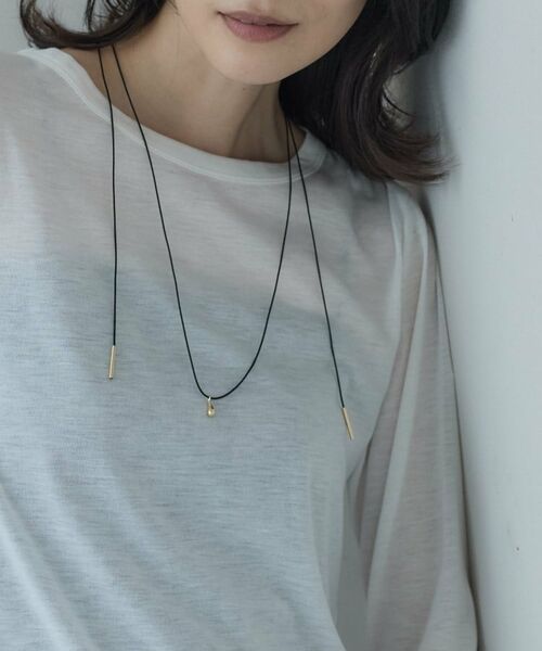 GALLEST / ギャレスト ネックレス・ペンダント・チョーカー | ドロップモチーフタイネックレス | 詳細2
