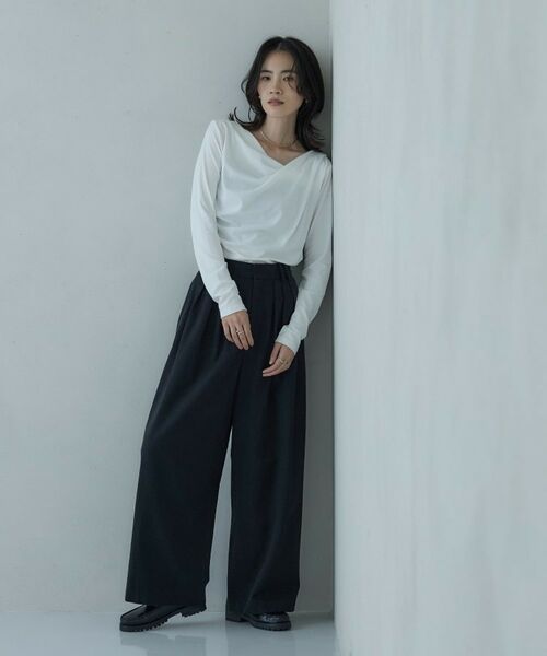 KRISVANASSCHE ドレープカットソー KRISVANASSCHE ドレープカットソー