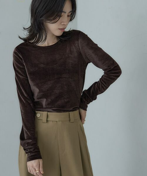 GALLEST / ギャレスト カットソー | バックカットアウトベロアカットソー | 詳細10