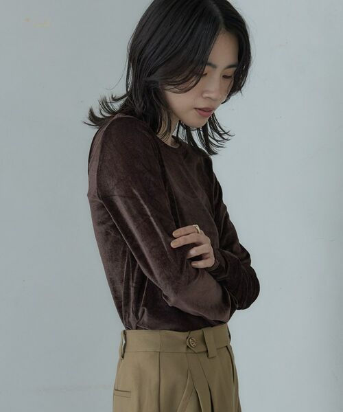 GALLEST / ギャレスト カットソー | バックカットアウトベロアカットソー | 詳細11