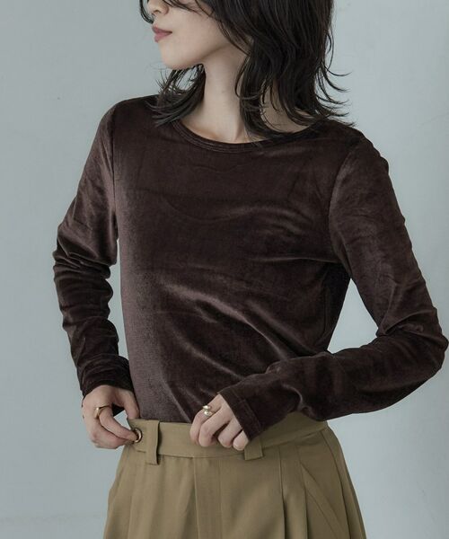 GALLEST / ギャレスト カットソー | バックカットアウトベロアカットソー | 詳細13